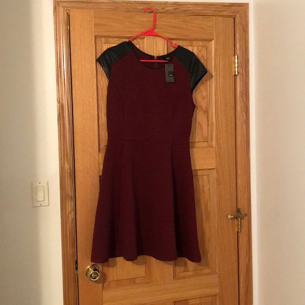 NWT Maroon PePlum Dress